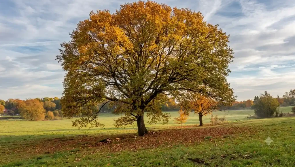 Screenshot of the Arbor Day Tree Benefit Calculator interface with input fields for species and trunk diameter