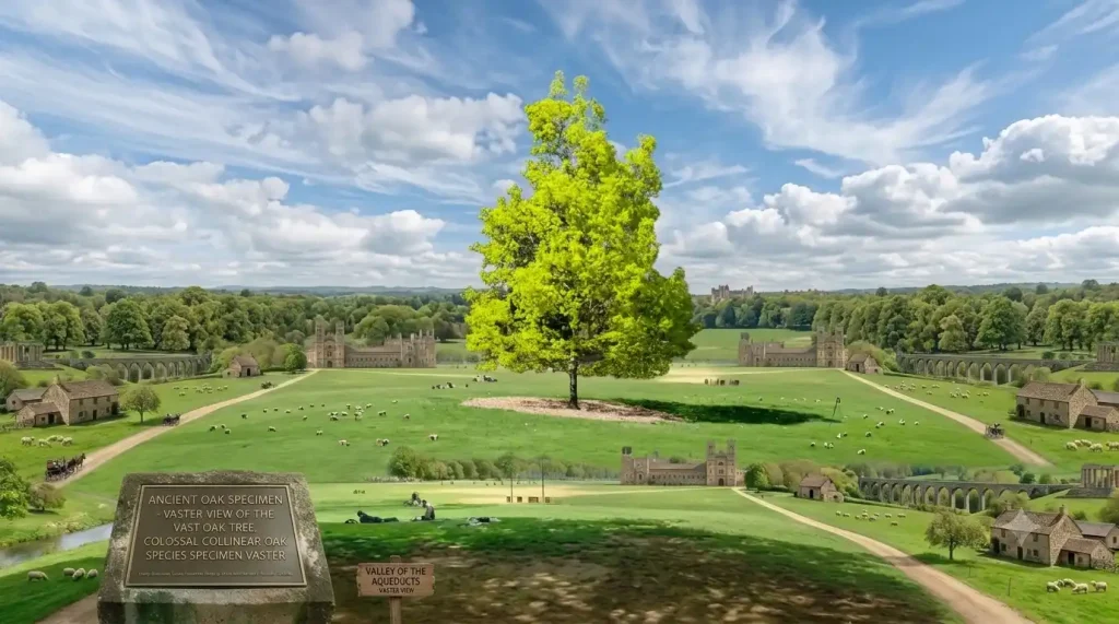 Infographic showing the average amount of carbon dioxide a mature tree absorbs annually